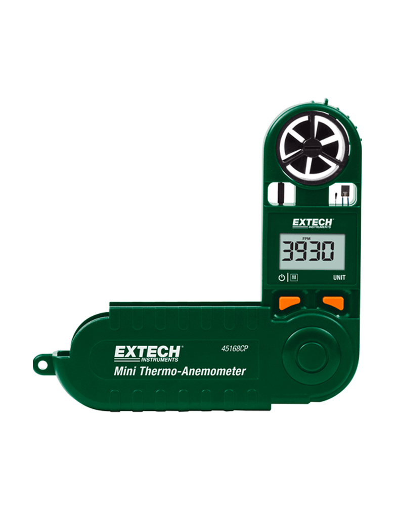 Extech 45168CP: Mini Thermo-Anemometer with Built-in Compass