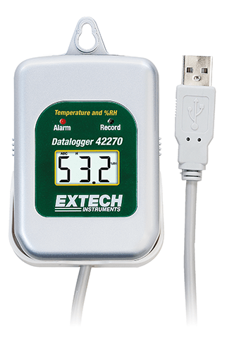Extech 42275: Temperature/Humidity Datalogger Kit with PC Interface