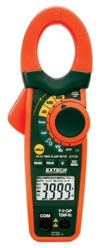 Extech EX730: 800A AC/DC Clamp Meter