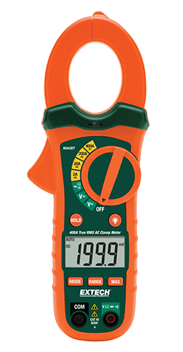 Extech MA430T: 400A True RMS AC Clamp Meter + NCV