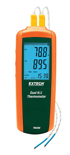 Extech TM300: Type K/J Dual Input Thermometer