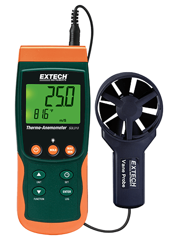 Extech SDL310: Thermo-Anemometer/Datalogger