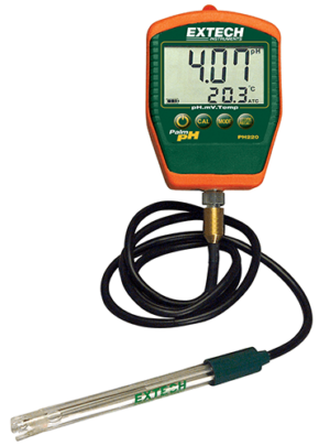 Extech PH220-C: Waterproof Palm PH Meter with Temperature