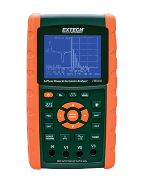 Extech PQ3470: 3-Phase Graphical Power & Harmonics Analyzer/Datalogger