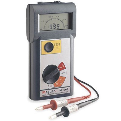 Megger MIT200 :  500 V Insulation and continuity tester