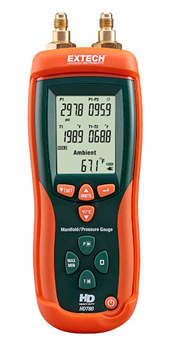 Extech HD780: Digital Manifold/Pressure Gauge