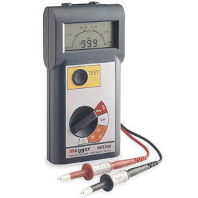 Megger MIT200 :  500 V Insulation and continuity tester