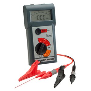 Megger MIT230 :  250 V / 500 V / 1000 V Insulation and continuity tester