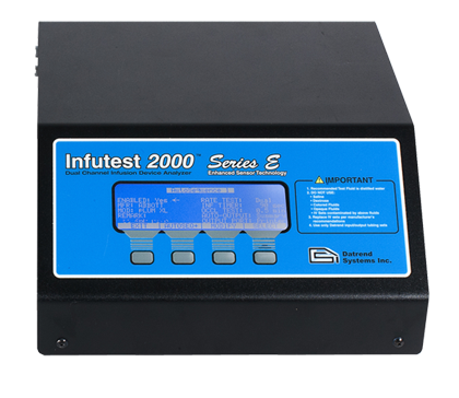 Datrend Infutest 2000 Series E: Dual-Channel Infusion Device Analyzer