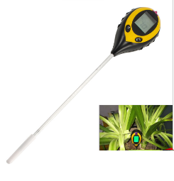 Smart 4 IN 1 PH Meter: PH / Temp / Moisture / Sunlight Intensity Soil Meter
