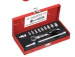 Transtime TT14014MF : 14pc 1/4'' Drive Socket Set (mm)