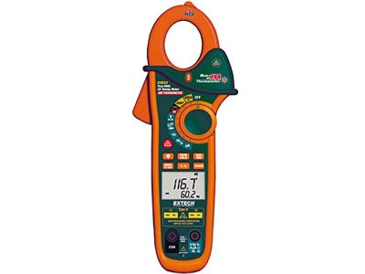 Extech EX622: 400A Dual Input AC Clamp Meter + NCV + IR Thermometer
