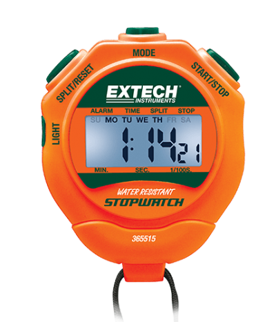 Extech 365515: Stopwatch/Clock with Backlit Display - CEGROUP