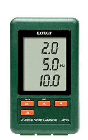 Extech SD750: 3-Channel Pressure Datalogger