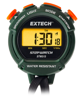 Extech STW515: Stopwatch/Clock with Backlit Display