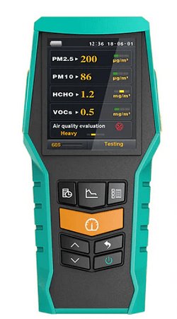 Blatn BR-smart-126s: PM1.0 PM10 PM2.5 Air Monitor VOCs Formaldehyde Detector